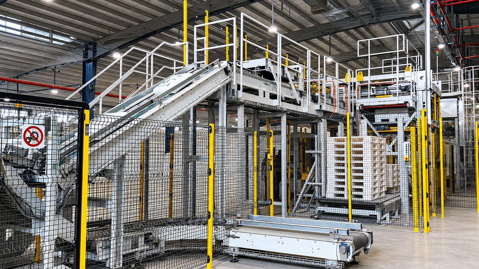 RAPCO mechanical palletizer production line